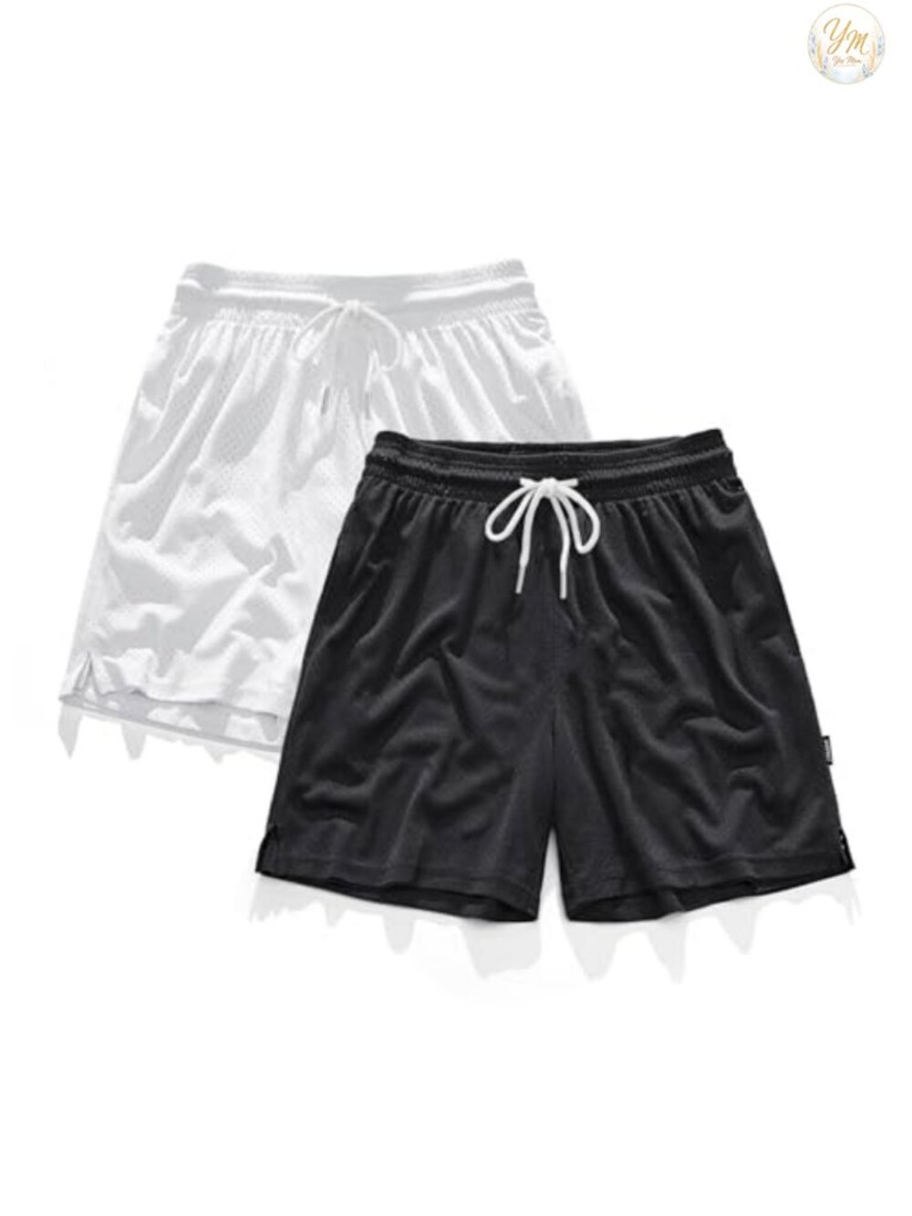 Men's 7" Inseam Mesh Athletic Shorts - Drawstring Closure